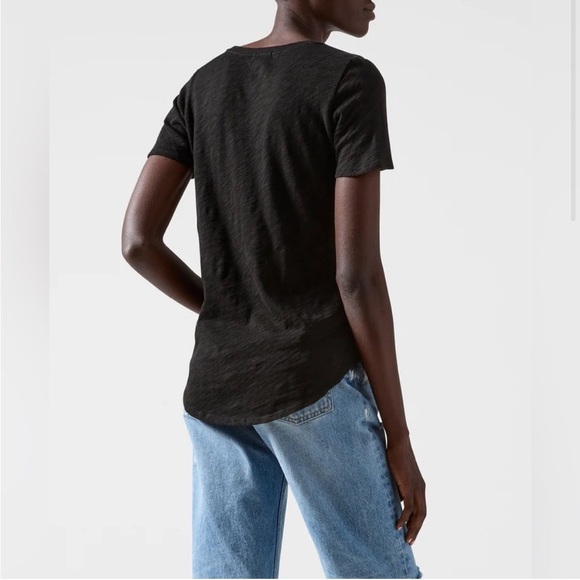 ATM Anthony Thomas Melillo Black V Neck Basic Top Small - Picture 3 of 8